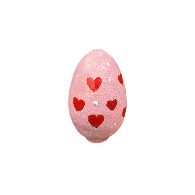 تخم مرغ سفالی سایز بزرگ نقاشی شده طرح 48