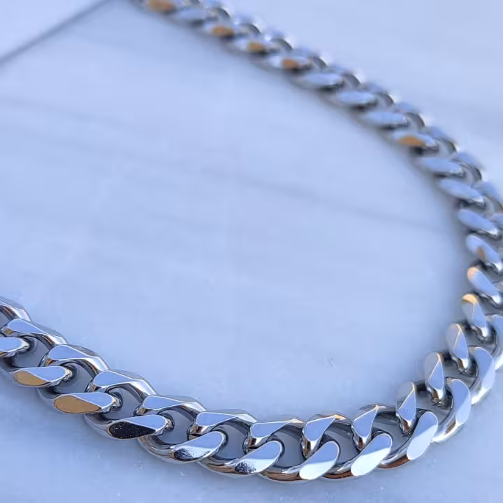 زنجیر کارتیر مردانه 10 میل براق 60 سانتی