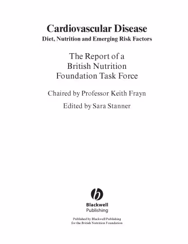 خرید و دانلود نسخه کامل کتاب Cardiovascular Disease: Diet, Nutrition and Emerging Risk Factors