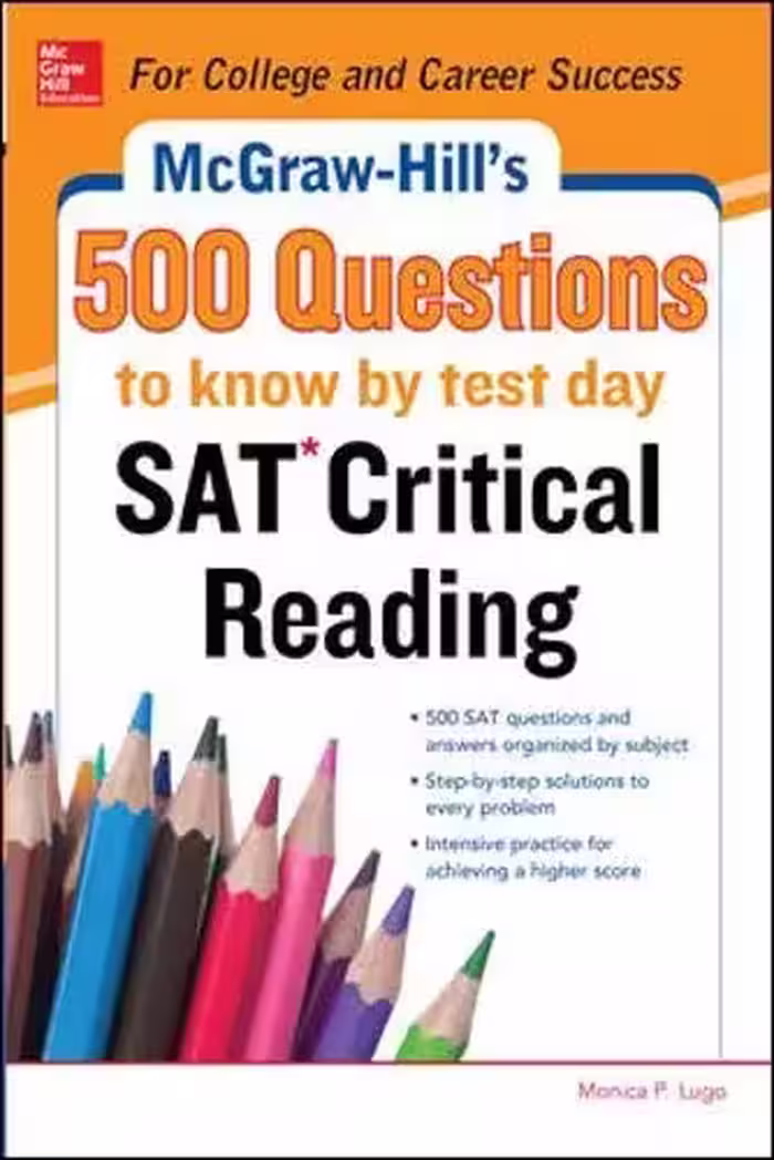 500 اس ای تی کریتیکال ریدینگ کوئسشنز | کتاب انگلیسی 500SAT Critical Reading Questions