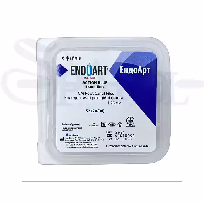 فایل روتاری ابی Endo Art اندوارت Action Blue برند incidental
