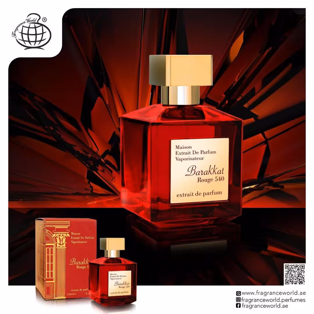 ادکلن اسپرت فراگرنس ورد مدل Barakkat ROUGE 540 (قرمز)