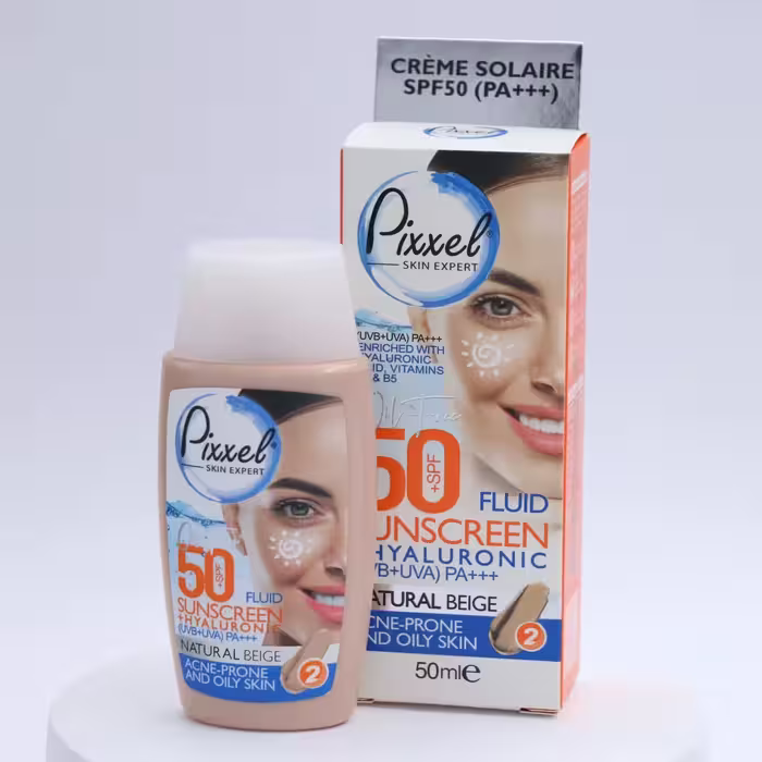کرم ضد آفتاب پیکسل بژ طبیعی پوست چرب spf50 کد 90820