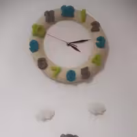 ساعت دیواری نمدی