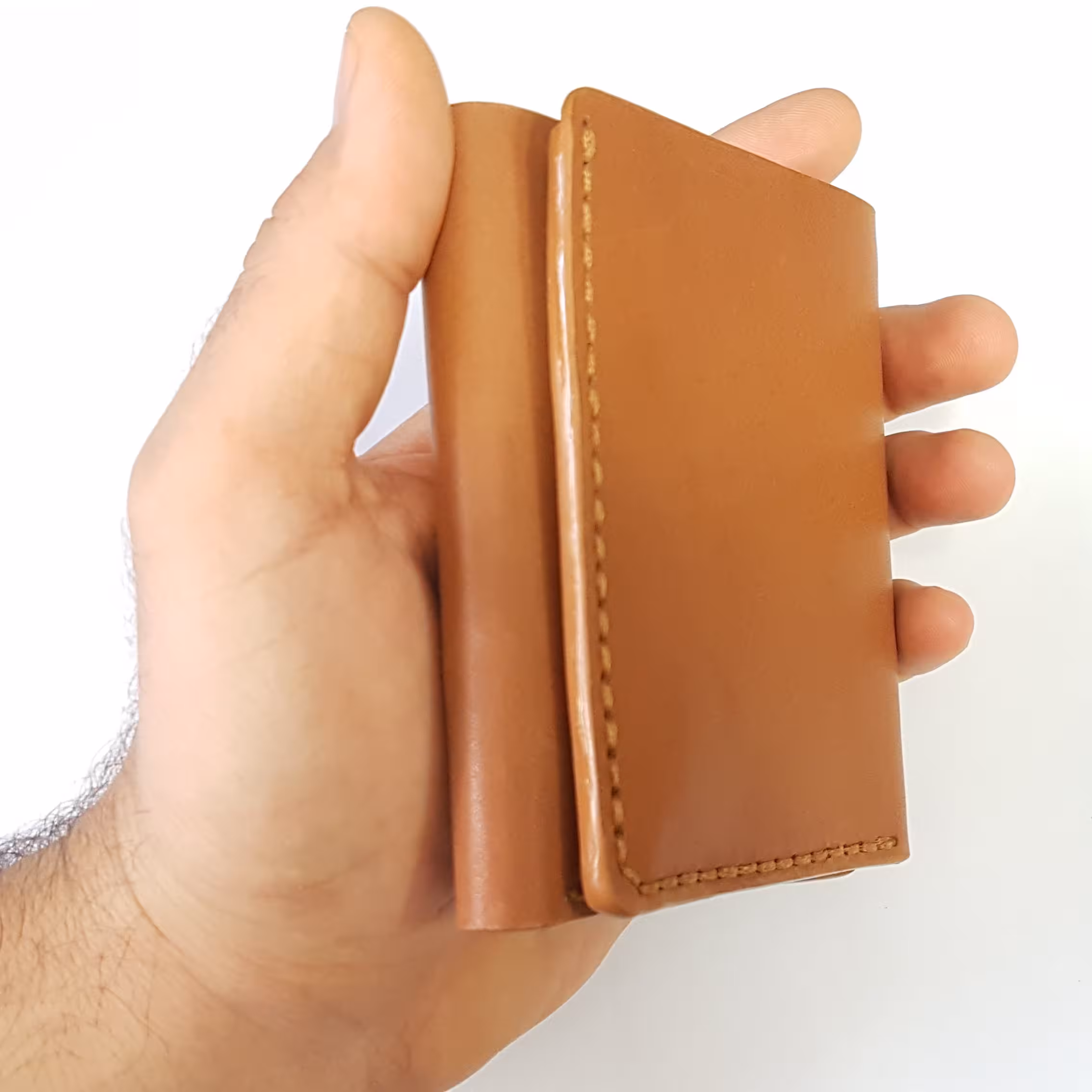 کیف پول جیبی ، چرم طبیعی دست دوز ، چرم طبیعی گاوی درجه یک ،قابل اجرا در رنگ های