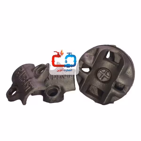 بست چهارپیچ چدنی گردان 360 درجه سنگین