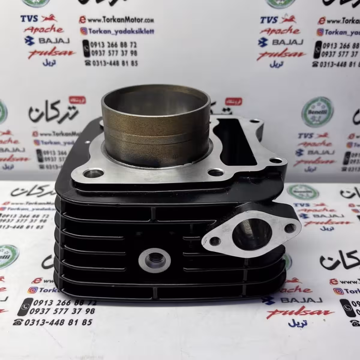 سیلندر با رینگ و پیستون ( پستان ) موتور اپاچی 180 اصلی