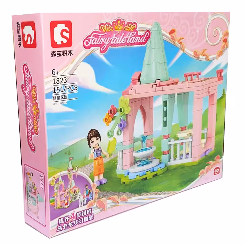 ساختنی مدل قلعه رویایی طرح دخترانه کد 1823