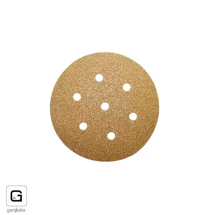 سنباده دیسکی کرکی 7 سوراخ قطر 150 دانه 80