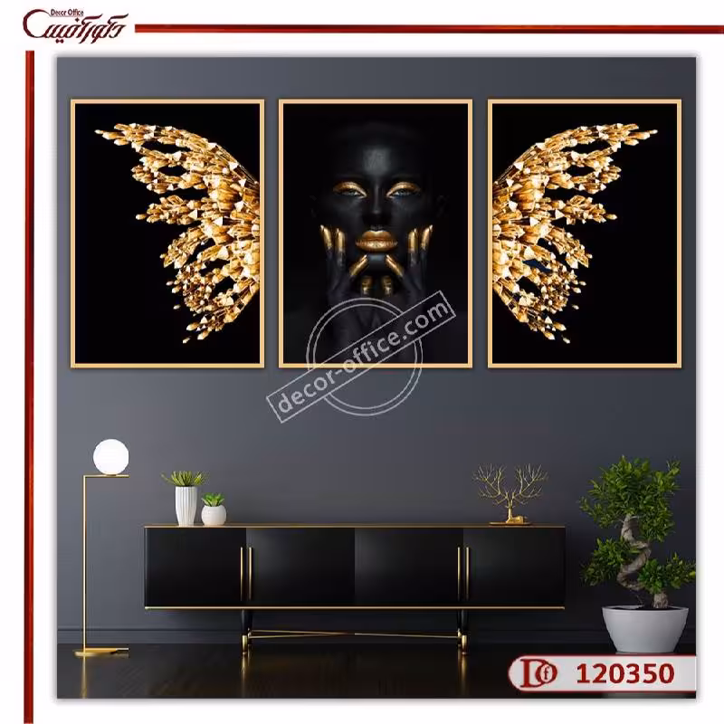 تابلو سه تکه چهره L120350
