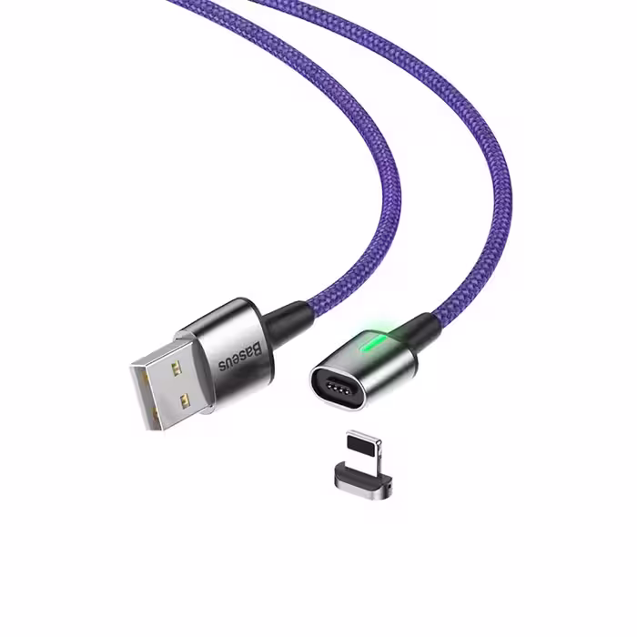 کابل تبدیل usb به لایتنینگ برند بیسوس مدل magnetic light
