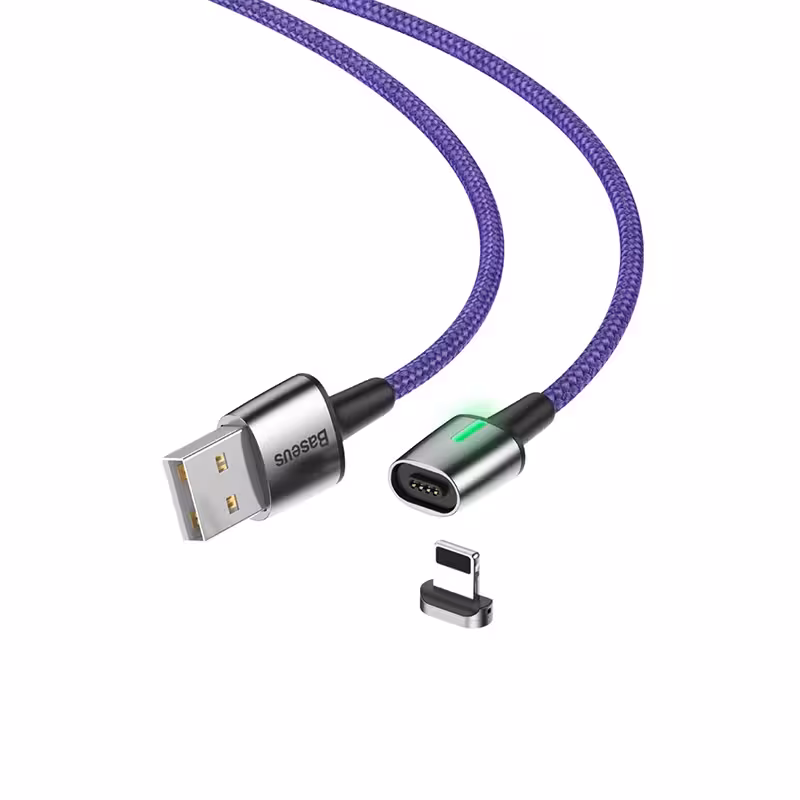 کابل تبدیل usb به لایتنینگ برند بیسوس مدل magnetic light