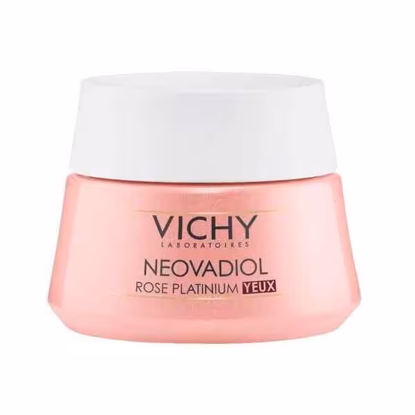 کرم دور چشم ضد چروک پف و تیرگی ویشی VICHY مدل نئووادیول NEOVADIOL سری رز پلاتینیوم ROSE PLATINIUM (فروش ویژه) حجم 15 میل | بالای 50 سال