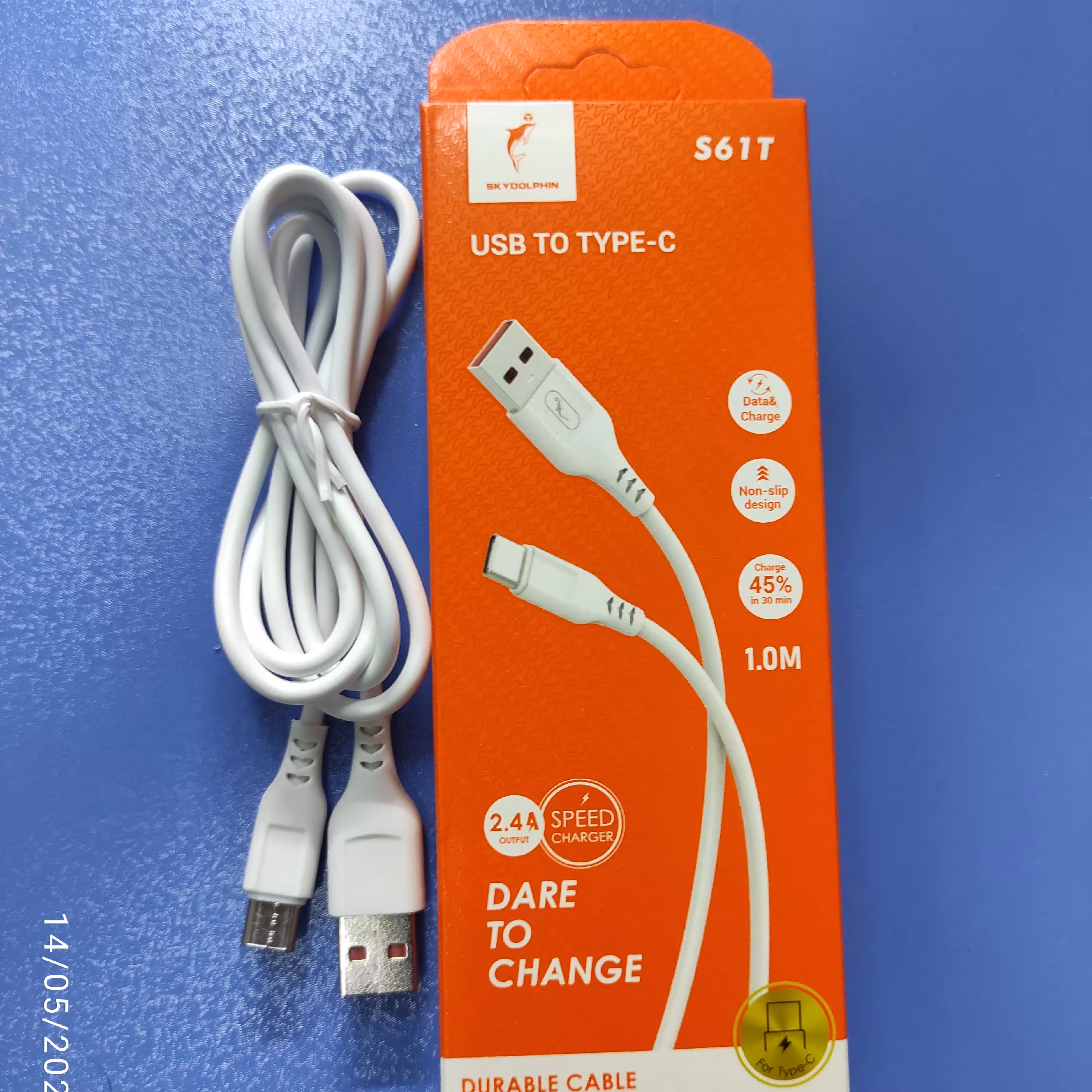 کابل شارژر  تایپ سی جعبه دار   type c  