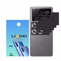 محافظ لنز دوربین مدل لجند قابدارمناسب برای موبایل شیائومی Poco X6 Pro بسته 5 عدی