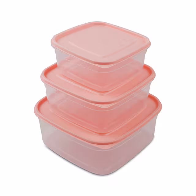 ظرف فریزری مربع لیمون بسته 3 عددی