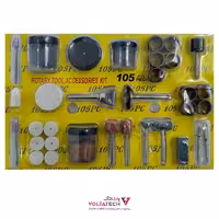 لوازم پرداخت و پولیش کاری مینیاتوری مجموعه 105 عددی