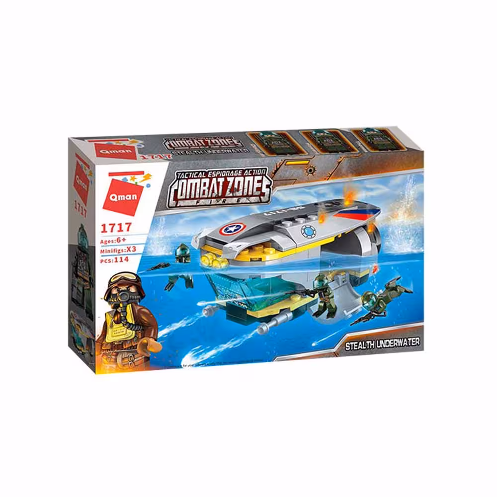 ساختنی کیومن مدل زیر دریایی جنگی کد 1717