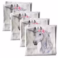 دستمال آشپزخانه مدل تک شاخ بسته 4 عددی