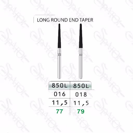 فرز الماسی توربین تراش  LONG ROUND END TAPER 850L  تیزکاوان TEES KAVAN