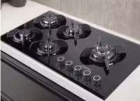 اجاق گاز صفحه شیشه ای نگین الماس کد GA04 ابعاد 89×52