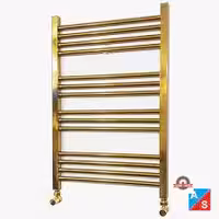 حوله خشک کن استیل طلایی 18 لول گرد