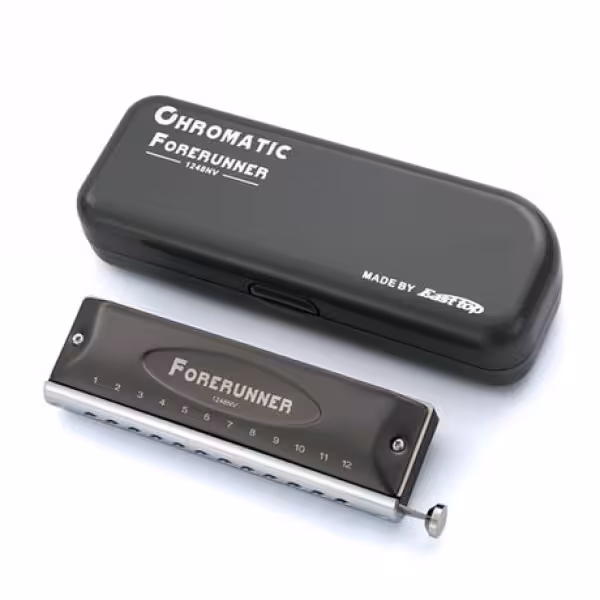 سازدهنی کروماتیک ایستاپ فوررانرasttop Forerunner Chromatic Harmonica 1248NV