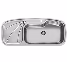 سینک توکار تک لگن اخوان مدل 130 لگن چپ