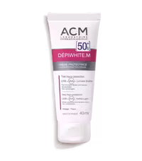 کرم ضد آفتاب ضد لک دپی وایت ام ای سی ام بی رنگ ACM DÉPIWHITE M SPF50 | محافظت بالا، ضد لک، مناسب انواع پوست