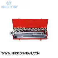 جعبه بکس میلیمتر 3/4 درایو 6 گوش 16 عددی کینگ تونی