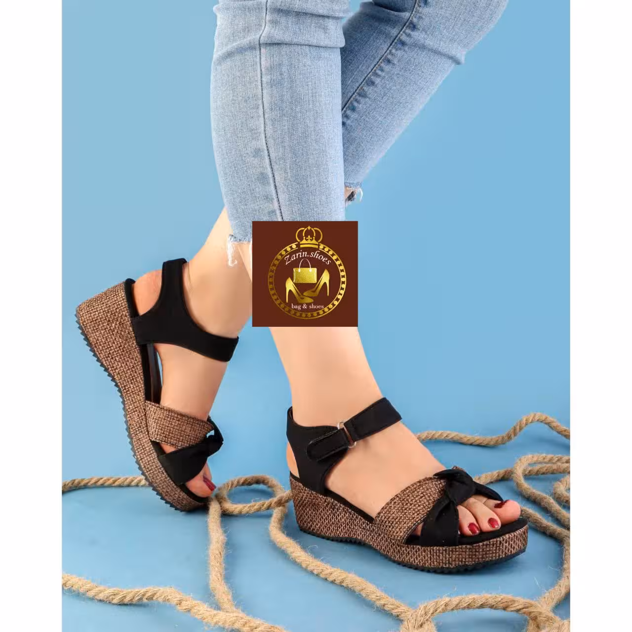 صندل کنفی لژدار طبی زنانه گره ای