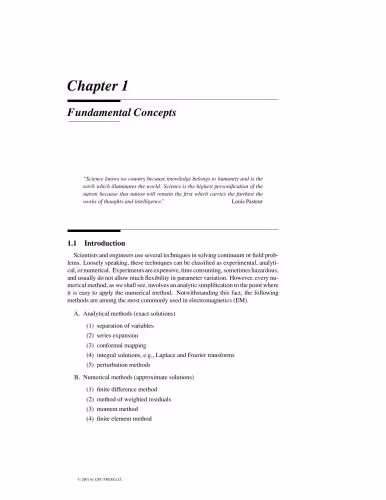خرید و دانلود نسخه کامل کتاب Numerical Techniques in Electromagnetics