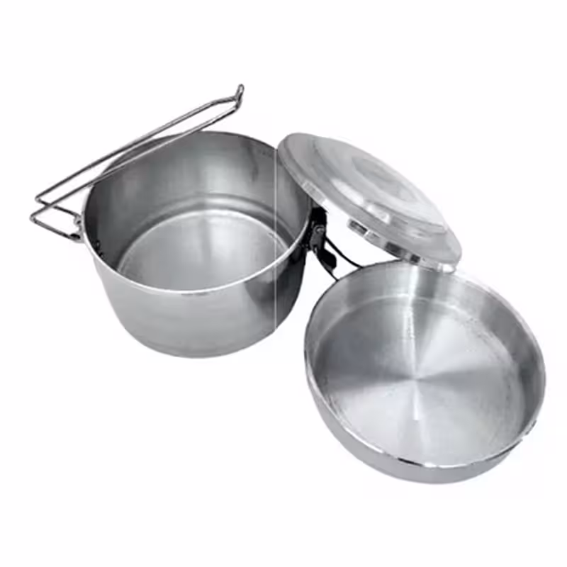 ظرف غذا گرد دو طبقه سایز متوسط