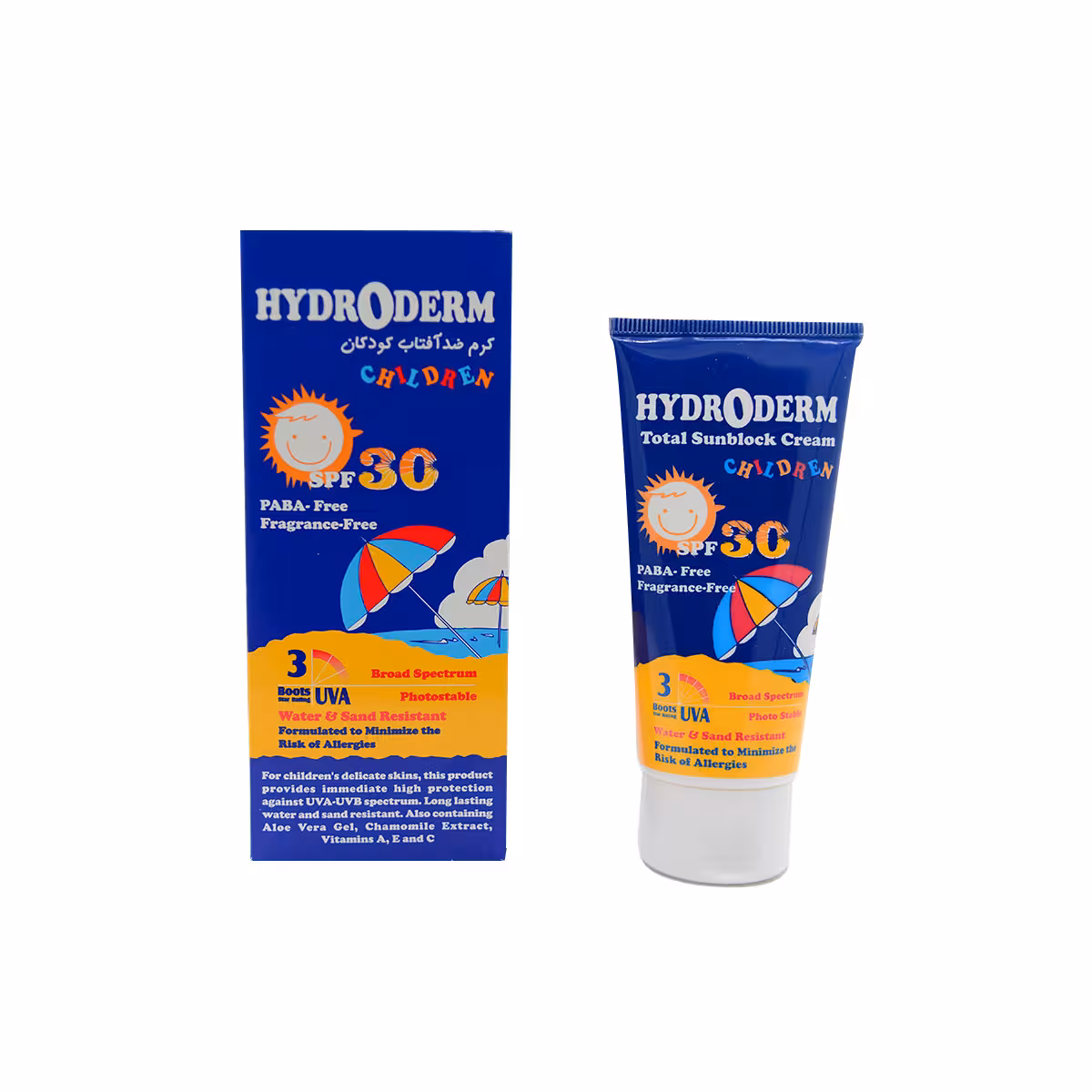 کرم ضد آفتاب کودک spf30 هیدرودرم