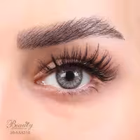 لنز رنگی فصلی بیوتی 500 ساعته، شماره 30 مدل SAA310 دور دار زیتونی خاکستری BEAUTY COLORED CONTACT LENS NUMBER 30 SAA310