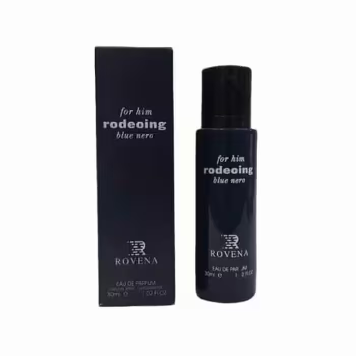 عطر 30 میل روونا مردانه مدل رودینگ بلو نرو رایحه نارسیس رودریگز بلو نویر