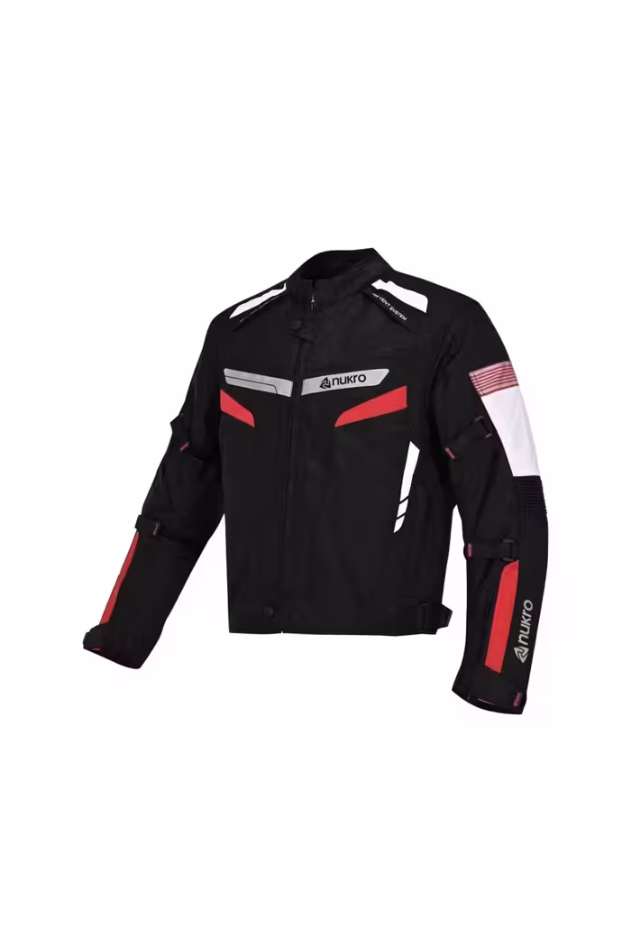 کاپشن موتورسوار مردانه STEALTH PRO RED 4 SEASON ژاکت موتور سیکلت Nukrowear