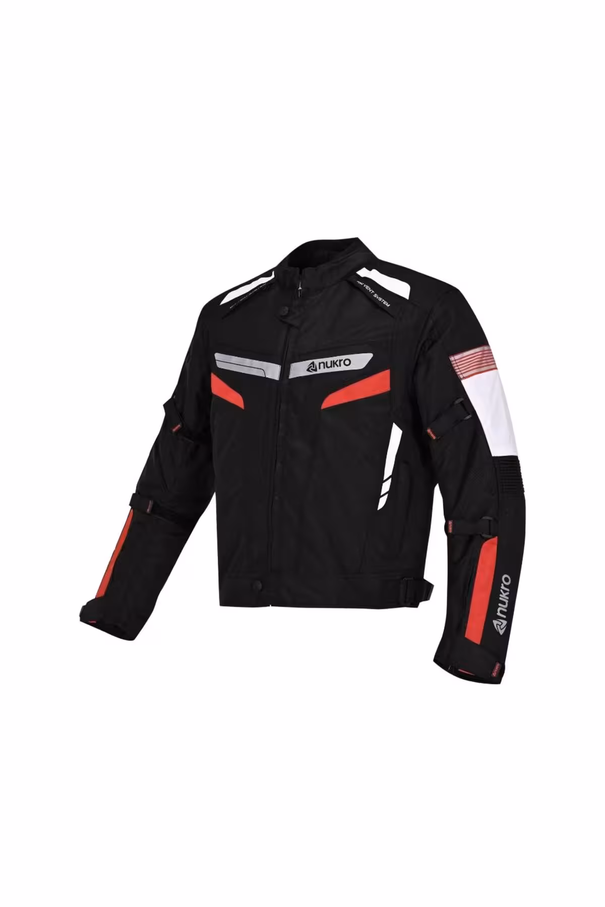 کاپشن موتورسوار مردانه STEALTH PRO RED 4 SEASON ژاکت موتور سیکلت Nukrowear
