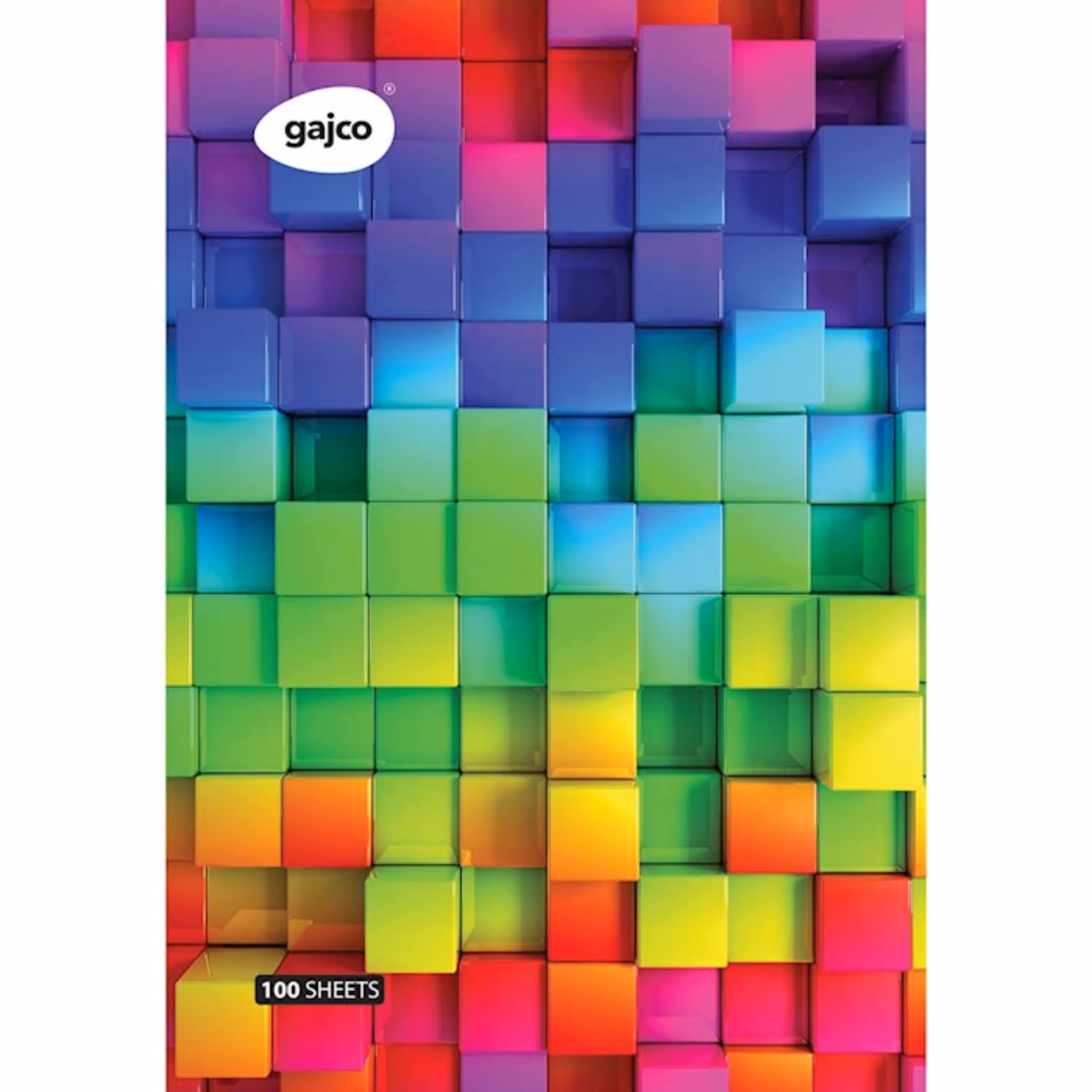 دفتر شکلاتی 100 برگ گاجکو طرح مکعب های رنگی زیر قیمت مرجع