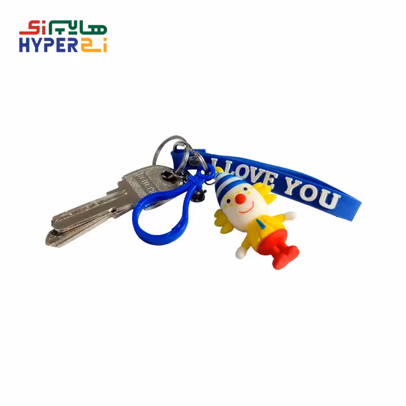 جاسوئیچی فانتزی سیلیکونی طرح دلقک آبی