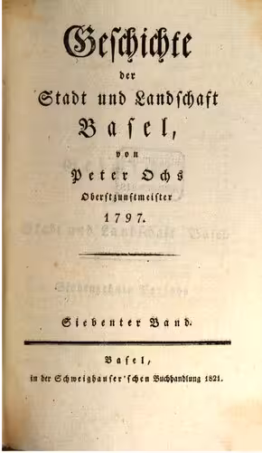 خرید و دانلود نسخه کامل کتاب Geschichte der Stadt und Landschaft Basel