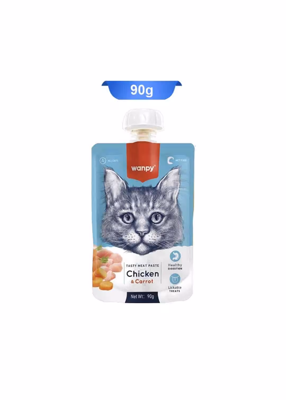 پودينگ ونپي (Wanpy)  گربه با طعم مرغ و هويج