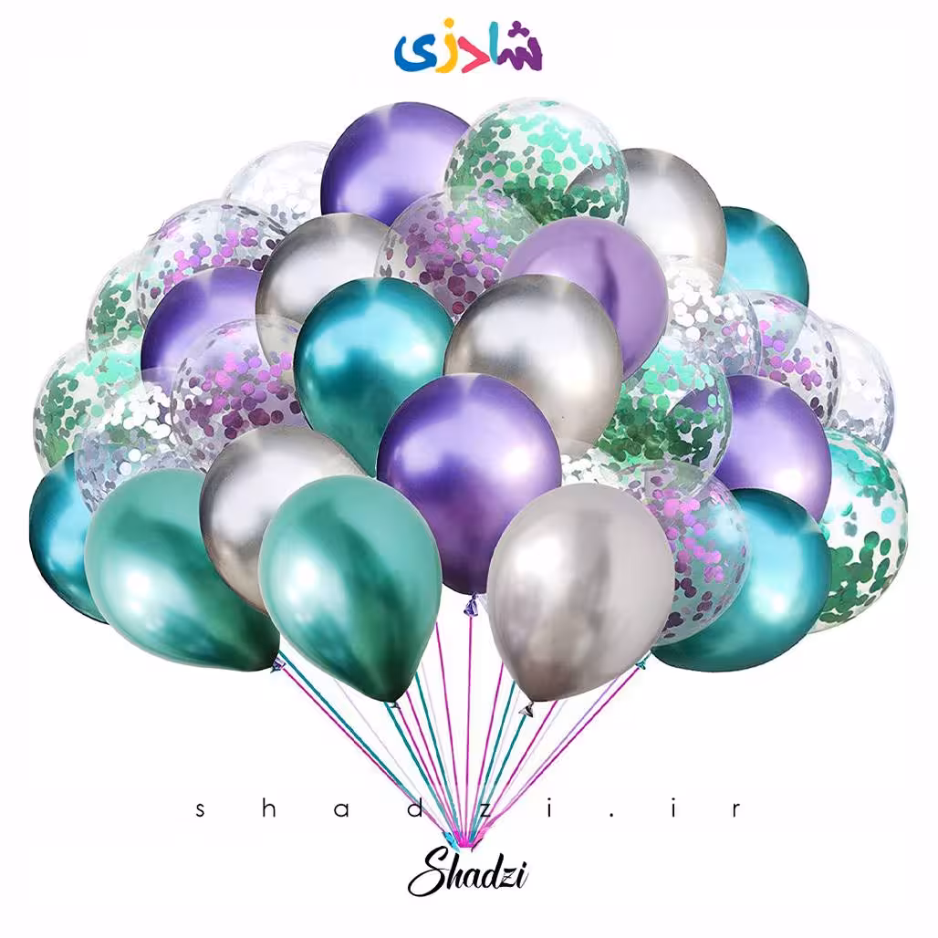 پک 30عددی کروم سبز و بنفش