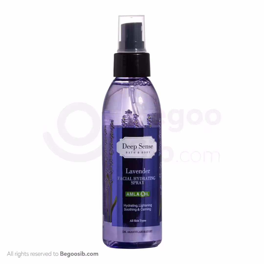 اسپری مرطوب کننده صورت لوندر دیپ سنس سی گل مناسب انواع پوست 150 میلی لیتری