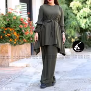 ست بلوز شلوار کرپ کش