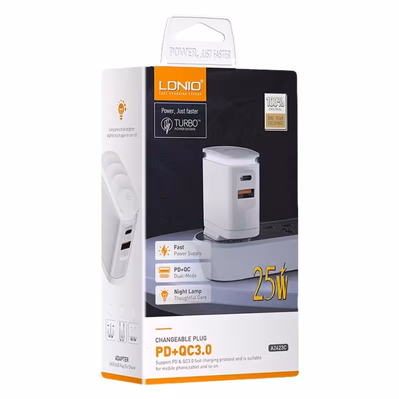 شارژر دیواری فست شارژ Ldnio PD 25W (عمده)