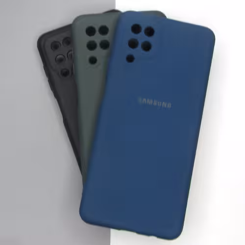 قاب سامسونگ A12 سیلیکونی محافظ لنز دار