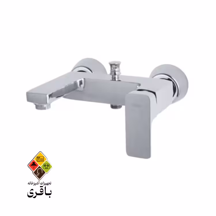 شیر حمام راسان مدل گارنت مشکی رزگلد