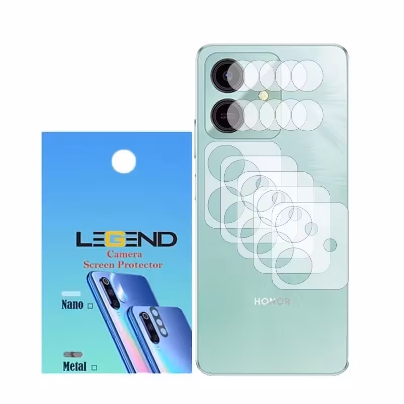 محافظ لنز دوربین لجند مدل نانو گلس مناسب برای موبایل آنر پلی 10 / Honor Play 10 بسته 5 عددی