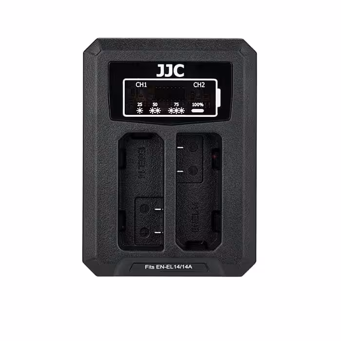 شارژر دوقلو USB باتری دوربین نیکون جی جی سی مدل DCH-ENEL14A